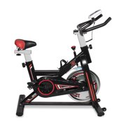 Indoor Exercise Bike, ENYOPRO Stationary Cycling Bike, Silent Belt Drive Stationary Bike with LCD Monitor & Seat Cushion, Home Bicycle Machine with 30lbs Heavy Flywheel, 330lbs Max Weight, B712