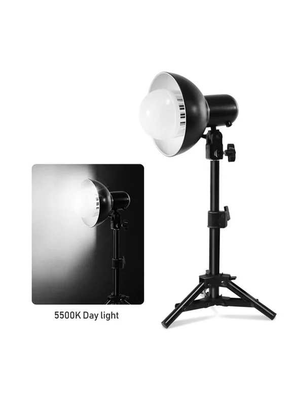 LS Photography 18W 6" Photo Studio LED Lighting Kit with Light Bulb and Light Stand Tripod 2PC, WMT1429