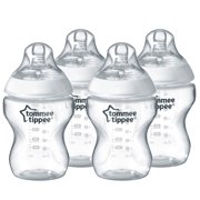 Tommee Tippee Closer to Nature Baby Bottles  9 ounces, Clear, 4 Count