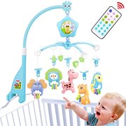 Baby Mobile for Crib, Crib Toys with Music and Lights, Remote, Stand, Holder, Carrier, lamp, Projector for Pack and Play. Cri