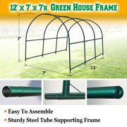 Sunrise 12'x7'x7' Large Walk-In Outdoor Gardening Plant Greenhouse Replacement Part - Frame only
