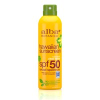 Alba Botanica Hawaiian Coconut Clear Spray Sunscreen SPF 50, 6oz