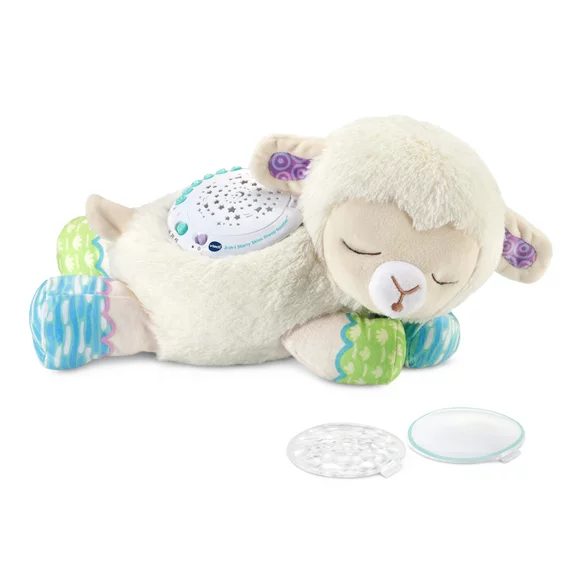 VTech 3-in-1- Starry Skies Sheep Soother Cry-Activated Projector, DX Fair Mall Exclusive