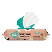 Pampers Baby Wipes Expressions Fresh Bloom Scent 1X Pop-Top 56 Count
