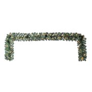 Holiday Time Pre-Lit Napa Artificial Christmas Garland, 9', Clear Lights