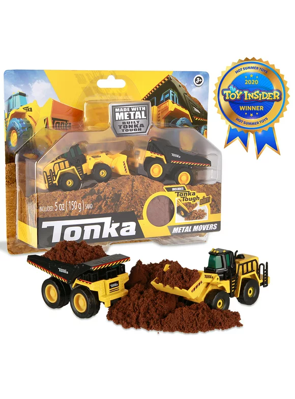 Tonka - Metal Movers Combo Pack - Mighty Dump Truck 2 and Front Loader