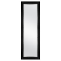 Mainstays Over-the-Door Mirror, Black with Pewter, 17" x 53"