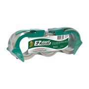 Duck EZ Start 1.88 in x 60 yd Clear Packing Tape and Dispenser, 3-pack