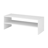 Stackable 31" Extra Wide 2-Shelf Storage Organizer, White