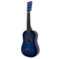 GLivingAcoustic Folk Classic Guitar 23 inches  for Beginners Student Adults Player 6 Strings  with Pick Strings Blue