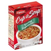 (6 Pack) Lipton Cup-A-Soup Instant Soup Mix Spring Vegetable 1.9 oz