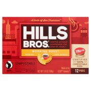 Hills Bros. Morning Roast K-Cup Coffee Pods, Light Roast, 12 Count Box