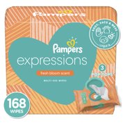 Pampers Expressions Baby Wipes, Fresh Bloom (Choose Your Count)