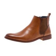Jump Newyork Men's Collin leather Upper | Inside Zipper | Ankle Height | Light Weight | Luxurious & Fashionable | Casual Dress Boots | Chelsea Boots for Men