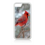 Red Cardinal Bird White Rubber Case for the Apple iPhone 6 / iPhone 6s - iPhone 6 Accessories - iPhone 6s Accessories