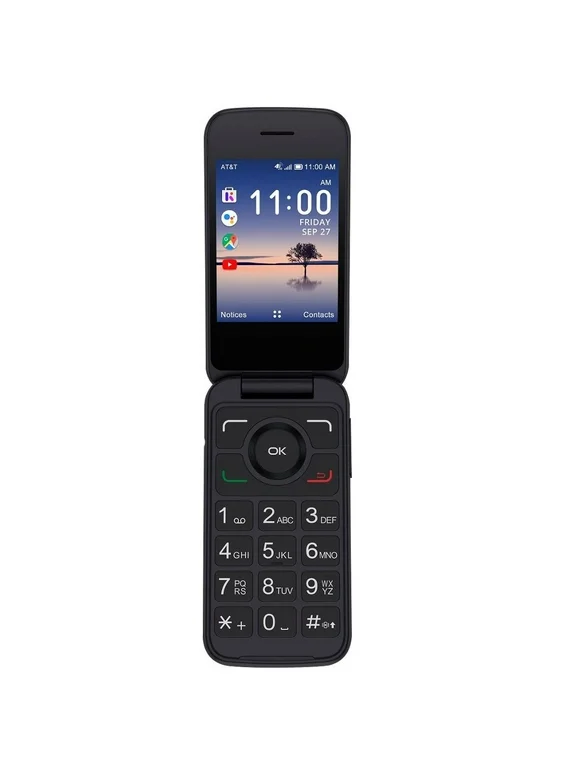 Alcatel 4052R 2.8" 4GB Memory At&t GSM SmartPhone, Black