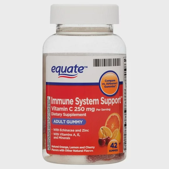 Equate Immune Support Vitamin C Adult Gummies, 250 mg, 42 count