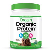 Orgain Organic Protein Powder, Creamy Chocolate Fudge, 21g Protein, 1.02 lb
