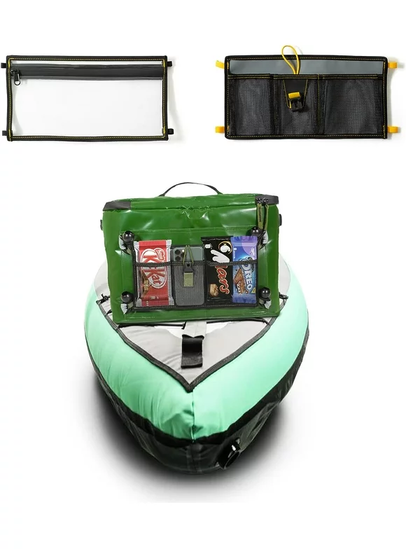 VORVIL Kayak Cooler Behind Seat with Waterproof Storage Bag – Waterproof Cooler for Kayaking - Paddle Board Cooler Compatible with Lawn Chair Seating - Kayaking Accessories