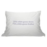Living Health Products 63_DC_822779202009 Down Pillow - 25/75 Goose Down and Feather Pillow White - Queen