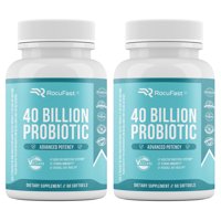 2-Pack Probiotics 40 Billion CFU - Dr. Approved Probiotics for Women, Probiotics for Men and Adults, Natural; Shelf Stable Probiotic Supplement with Organic Prebiotic, Acidophilus Probiotic