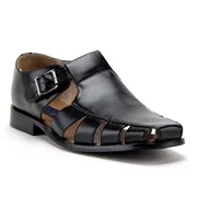 J'aime Aldo Men's 44390 Vented Closed Toe Dress Fisherman Sandals Shoes, Black, 8
