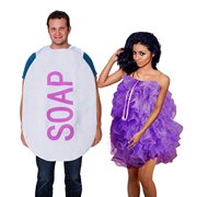 Tigerdoe Loofah and Soap Costume - 2 Pc Set - Couples Costumes - Funny Costumes - Novelty Costumes