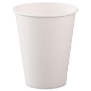 SOLO CUP Disposable Hot Cup,8 oz.,White,PK1000 378W-2050
