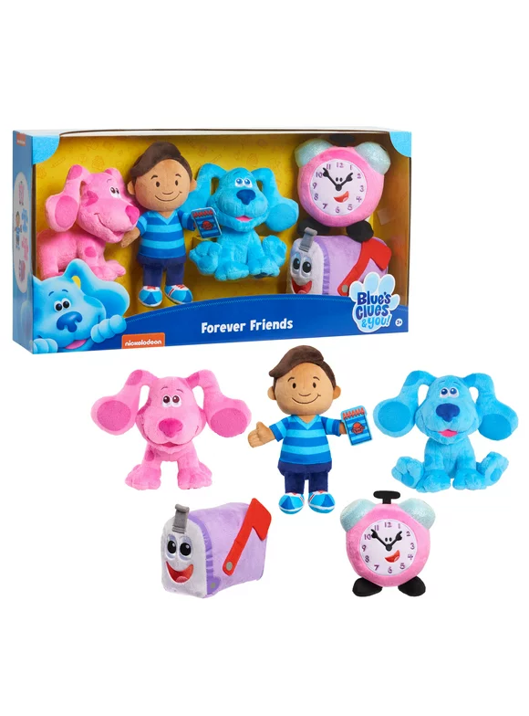 Blue's Clues & You! Forever Friends Plush, 5-pieces, Kids Toys for Ages 3 up
