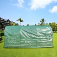 Ktaxon 15x7x7 Greenhouse with One Zippered Door and 6 Roll-Up Windows