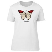 Butterfly With Red-White Wings Tee Men's -Image by Shutterstock
