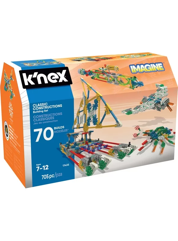 K'NEX Imagine - Classic Constructions 70 Model Building Set - Creative Building Toy