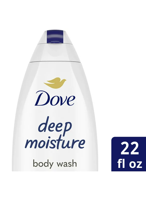 Dove Body Wash Deep Moisture Cleanser That Effectively Washes Away Bacteria While Nourishing Your Skin with Skin Natural Nourishers for Instantly Soft Skin and Lasting Nourishment 22 oz