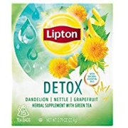 Lipton Detox Herbal Green Tea with Natural Essential Oils , 15 tea bags ( 2 Pack)