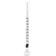 30 Pack Syringes with Slip Tip and Cap, 1ml White Oral Dispenser Without Needle, Plastic Medicine Droppers for Children, Adults, Pet Feeding, Glue, Experimental and Industrial Use