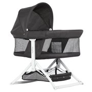 Dream On Me Insta Fold Bassinet, Cradle, Rocking bassinet, Innovative Folding Design, Perfect for Indoor/Outdoor, Breathable Mesh Side, Oxford Carry Bag Included in Black