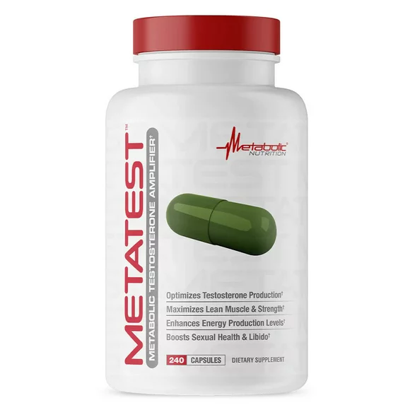 Metabolic Nutrition Metatest Testosterone Booster Metabolic Amplifier 240 capsules *EN