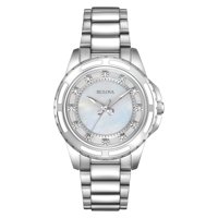 Bulova Women's Mother of Pearl Diamond Dial Watch 96P144