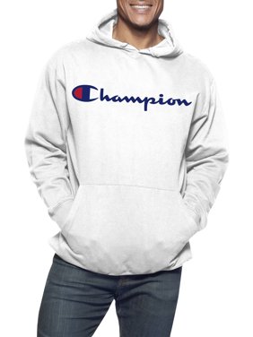 Champion Men's Big & Tall Powerblend Fleece Graphic Script Logo Pullover Hoodie, up to Size 6XL