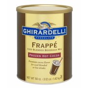 6 PACKS : Ghirardelli Frozen Hot Cocoa Can, 3.12 Pound