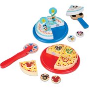 Melissa & Doug Disney Mickey Mouse Wooden Pizza and Birthday Cake Set (32 Pieces, Play Food, Great Gift for Girls and Boys - Best for 3, 4, 5 Year Olds and Up)