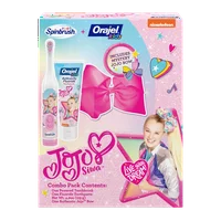 Spinbrush Kids + Orajel Kids Jojo Siwa Combo Pack, 1 ct Powered Toothbrush and 1 ct Anticavity Fluoride Toothpaste