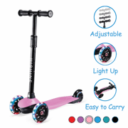Toddler Scooter for Kids 3 Wheels Scooter for Boys Girls Kick Scooter with Light Up Wheels, Adjustable Height, Easy to Learn, Solid & Sturdy, Fits Children Ages 2-5 Years Old