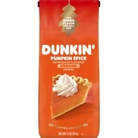 Dunkin' Pumpkin Spice Flavored Coffee, Limited Edition, 11 Ounces