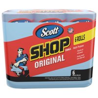 Scott Professional Multi-Purpose Shop Towels, 55 Sheets per Roll, 6 Ct