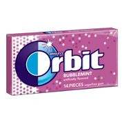 Orbit Sugar Free Gum, Bubblemint, 14 Pc