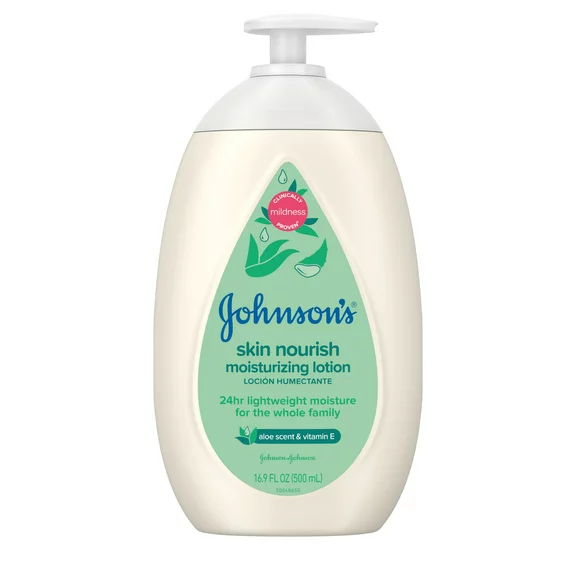 Johnson's Skin Nourish Moisturizing Baby Body Lotion, 16.9 fl. oz