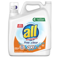 all Free Clear Oxi for Sensitive Skin, Liquid Laundry Detergent , 184.5 fl oz