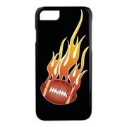 Flaming Football Design Black Rubber Case for the Apple iPhone 6 / iPhone 6s - iPhone 6 Accessories - iPhone 6s Accessories