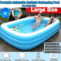 Willstar Portable Foldable Adult/children's Pool Bath Tub Outdoor Indoor 120-260 CM Thickened Inflatable Swimming Pool